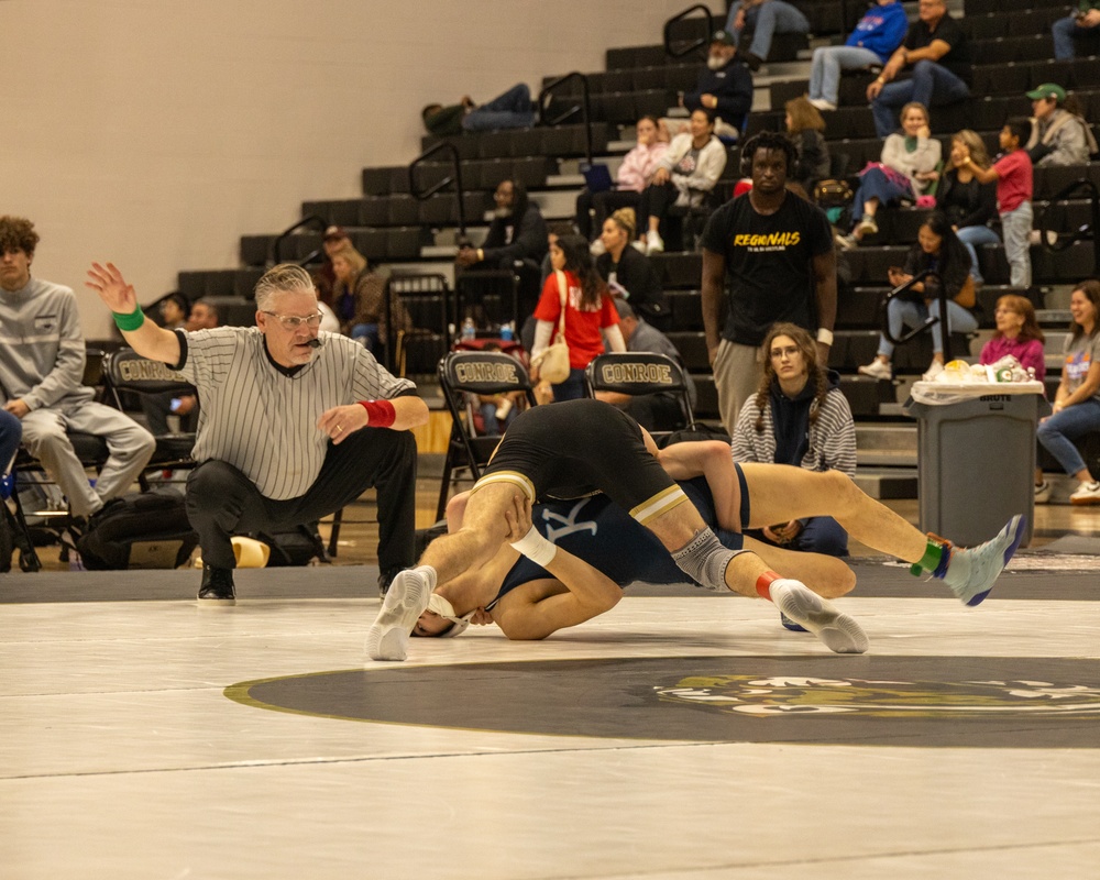 Wrestling tournament at Conroe High School