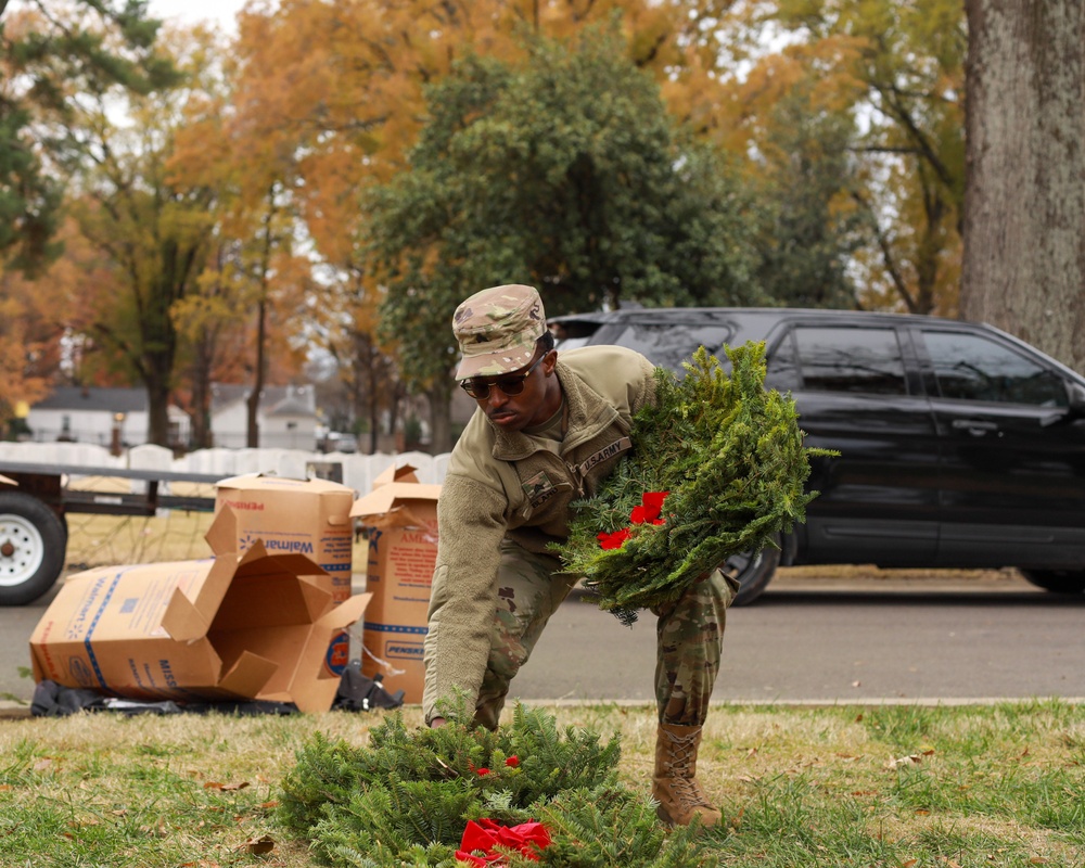 Wreaths Across America at the Memphis National Cemetery