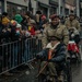 Screaming Eagle Soldiers March In NUTS! Parade With World War II Veterans