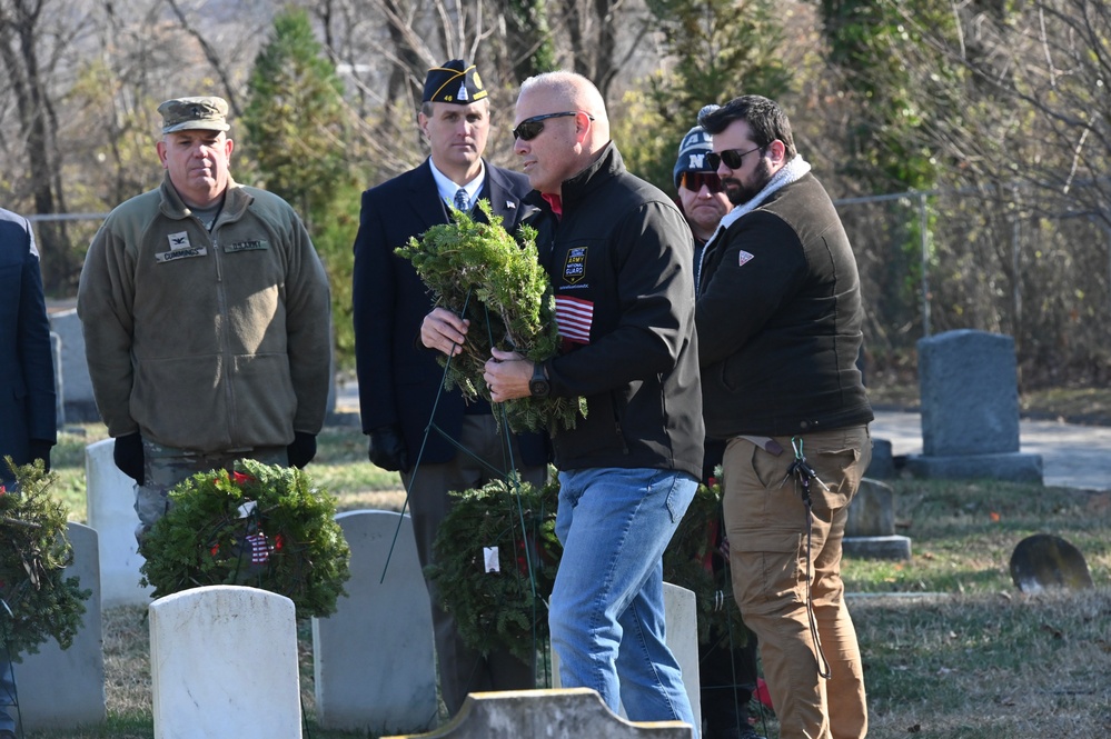 Wreaths Across America ceremony held at Congressional Cemetery