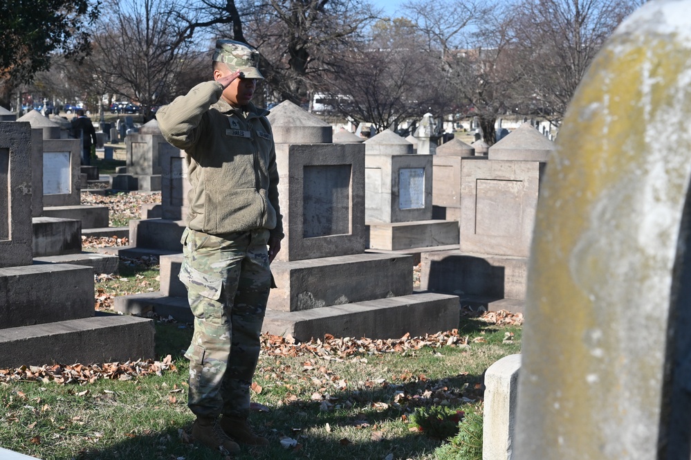 Wreaths Across America ceremony held at Congressional Cemetery