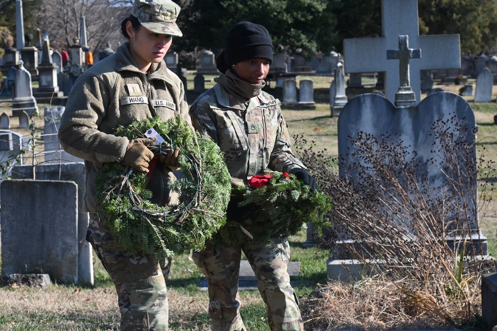 Wreaths Across America ceremony held at Congressional Cemetery