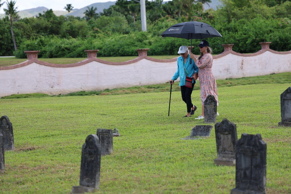 Community Members Visit Sumay Cemetery on Public Access Program Tour