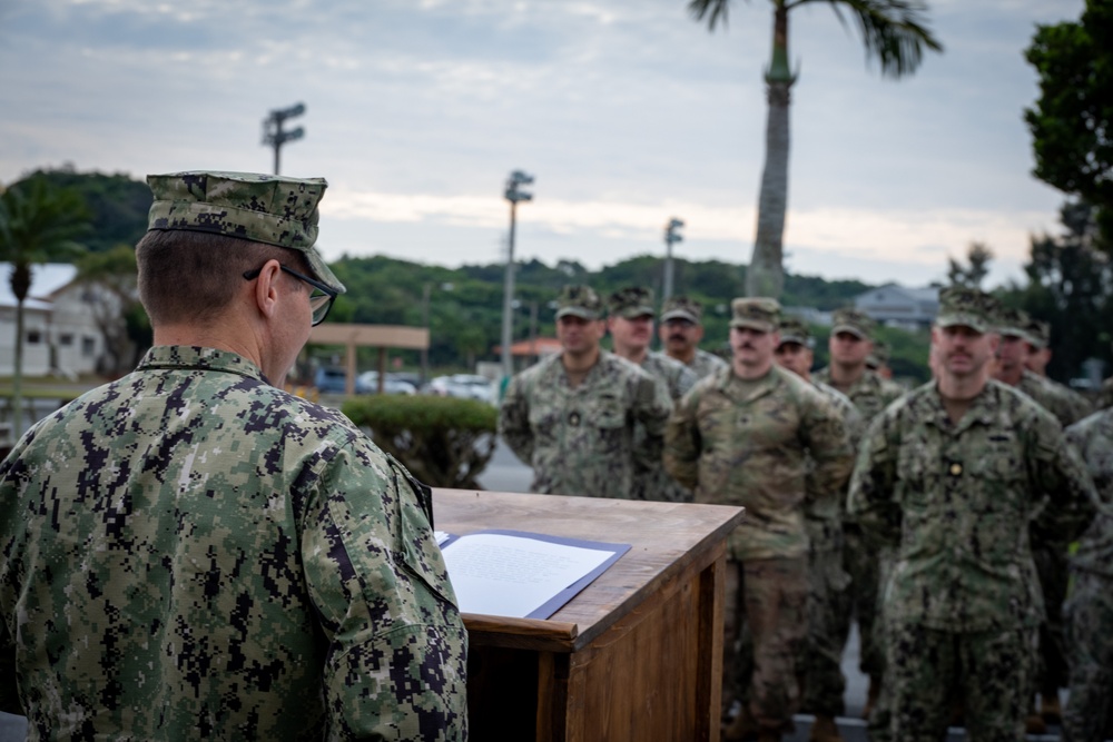 Passing the Torch: NMCB-3 Relieves NMCB-5 in Okinawa