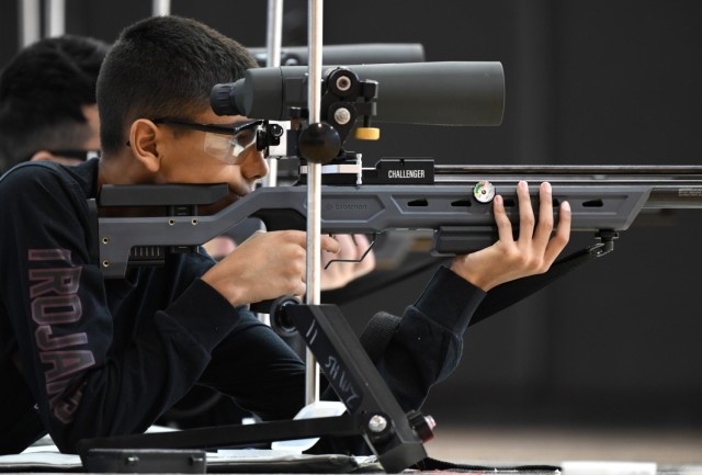 Zama JROTC cadets showcase shooting skills in invitational marksmanship match
