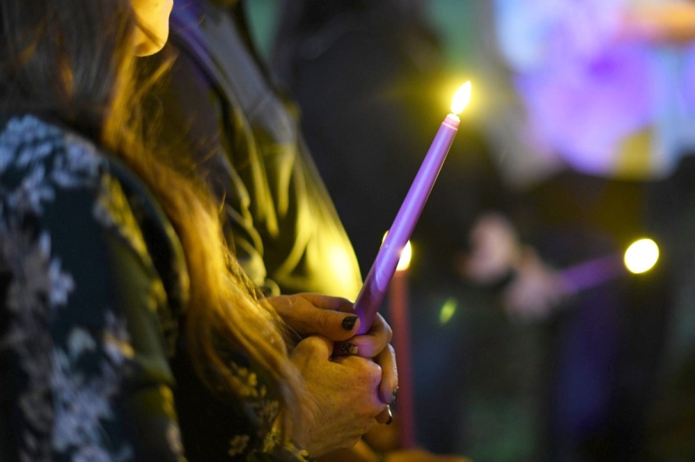 Camp Zama community shines light on domestic violence awareness with candlelight vigil walk