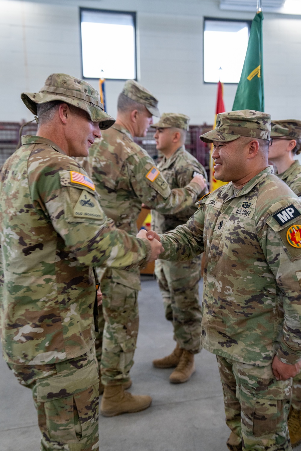 Military Police Unit Joins 1st Armored Division in Patching Ceremony