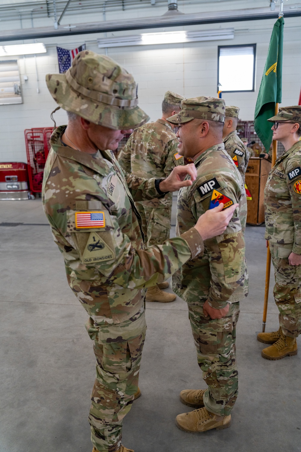 Military Police Unit Joins 1st Armored Division in Patching Ceremony