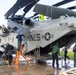 Marines, contractors clean MAG-36 aircraft