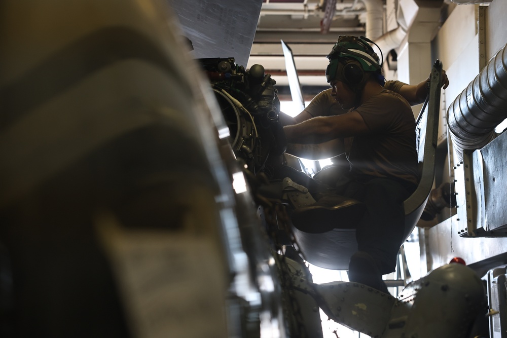 USS William P. Lawrence conducts routine operations as part of the Carl Vinson Carrier Strike Group