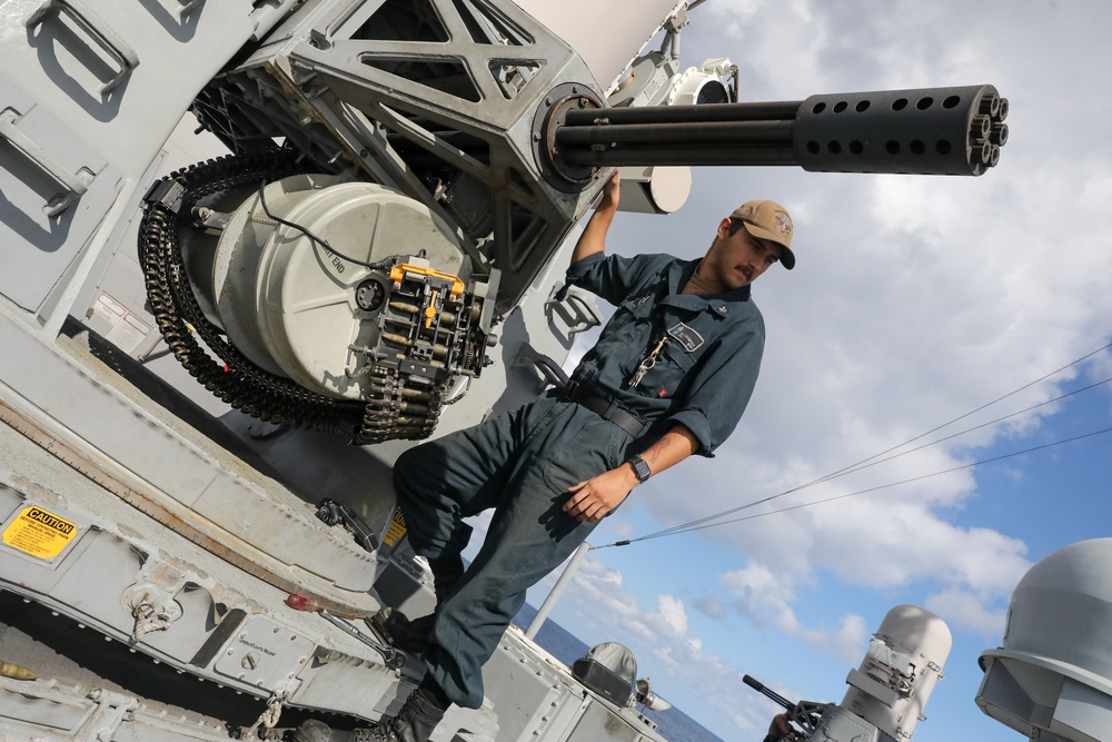 USS Princeton conducts routine operations as part of the Carl Vinson Carrier Strike Group