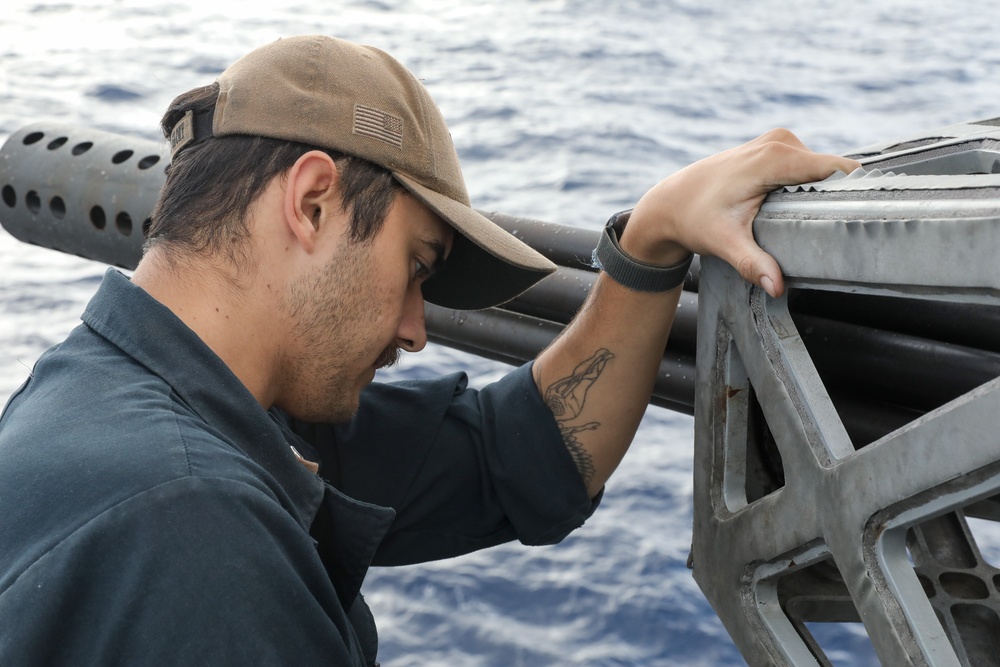 USS Princeton conducts routine operations as part of the Carl Vinson Carrier Strike Group