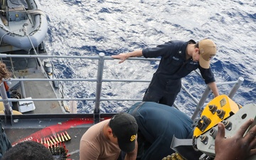 USS Princeton conducts routine operations as part of the Carl Vinson Carrier Strike Group