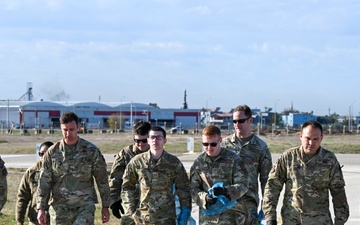 U.S., TurAF Airmen Conduct Joint FOD Walk