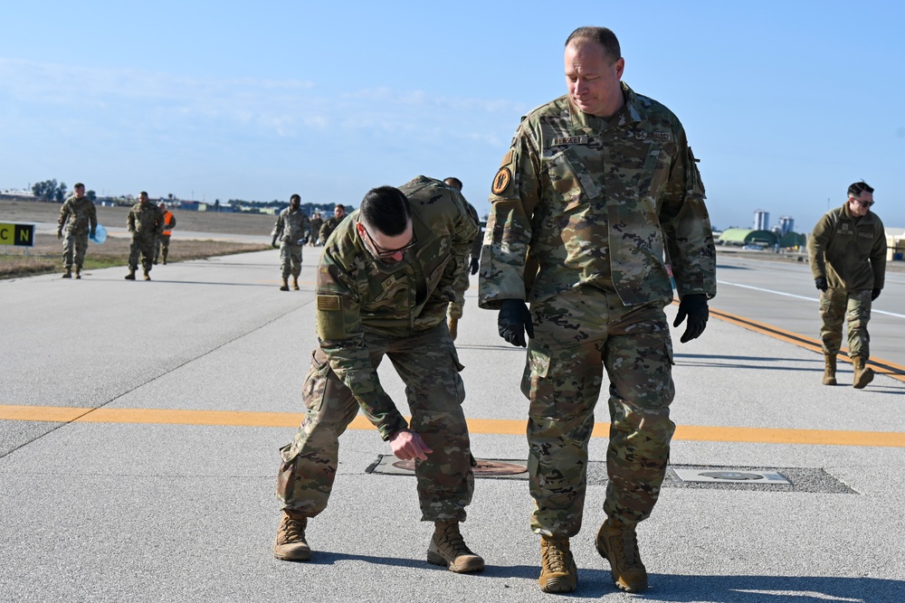 U.S., Turkish Airmen conduct joint FOD walk