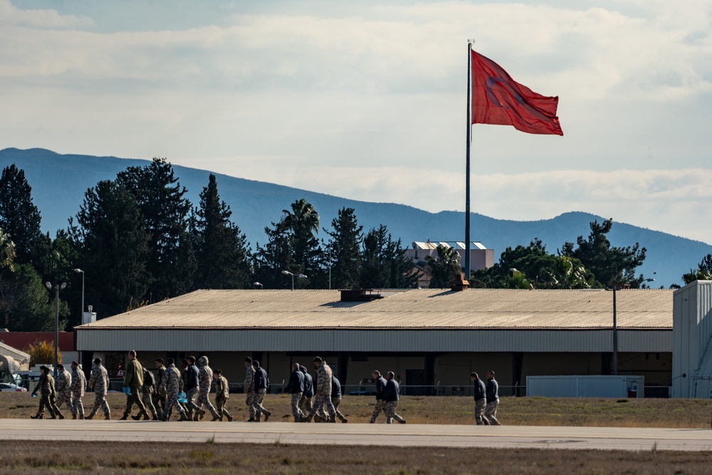 U.S., Turkish Airmen conduct joint FOD walk