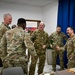 Canadian Armed Forces Chief Warrant Officer shares lunch with USAF, CAF leaders