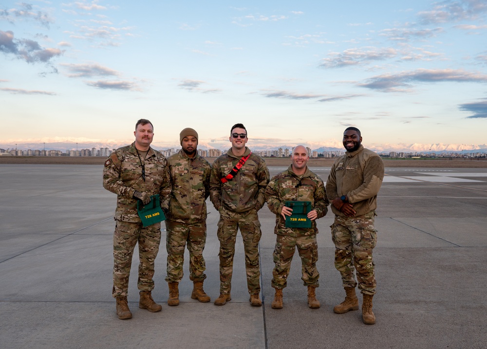 U.S., Turkish Airmen conduct joint FOD walk