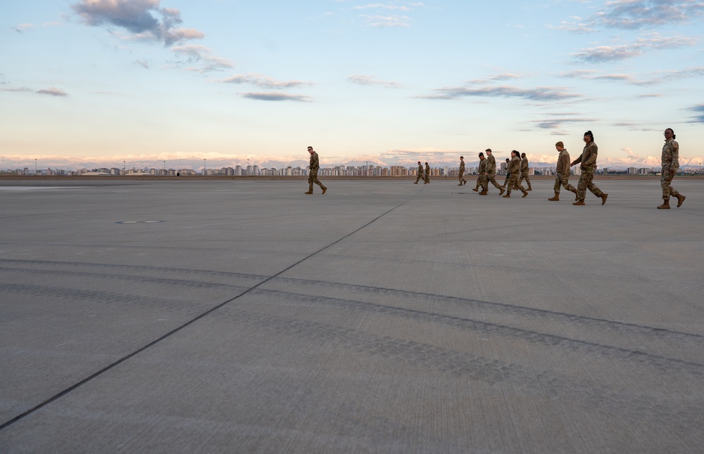 U.S., Turkish Airmen conduct joint FOD walk