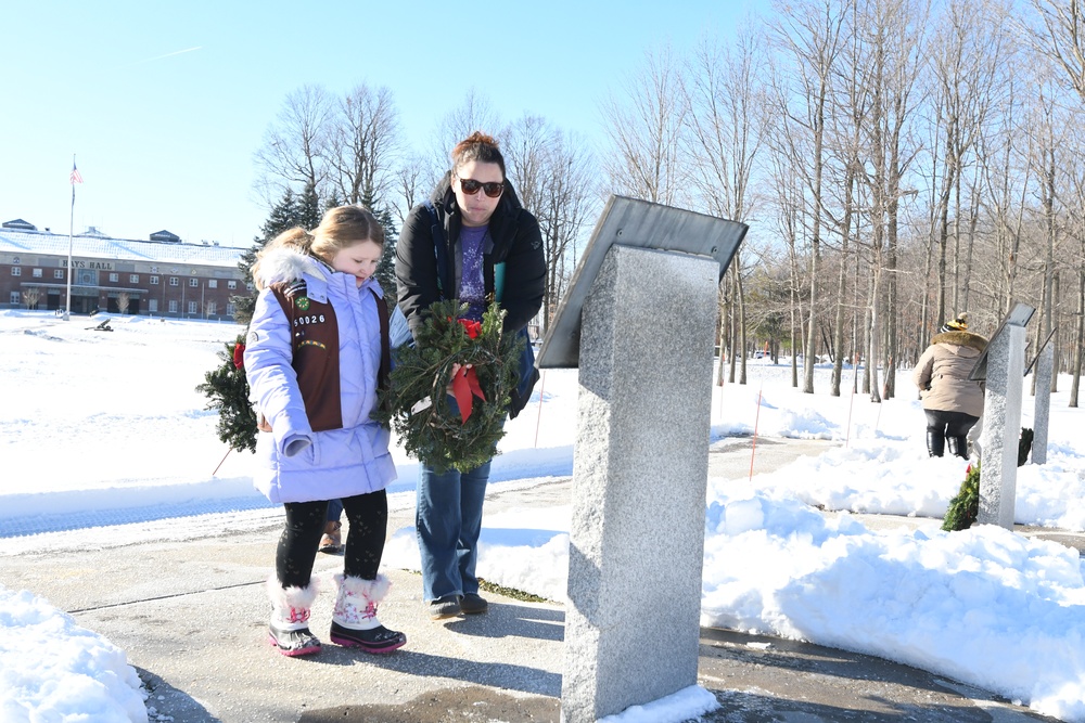 Scouts honor veterans with Wreaths Across America at Fort Drum