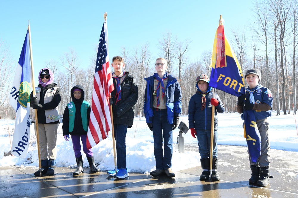 Scouts honor veterans with Wreaths Across America at Fort Drum