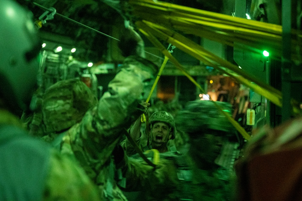 15th Airlift Squadron operations into the night