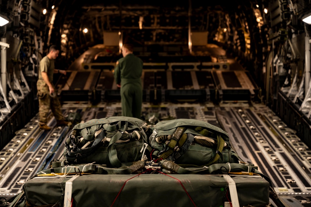 16th Airlift Squadron conducts airdrop