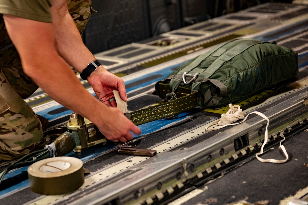 16th Airlift Squadron conducts airdrop