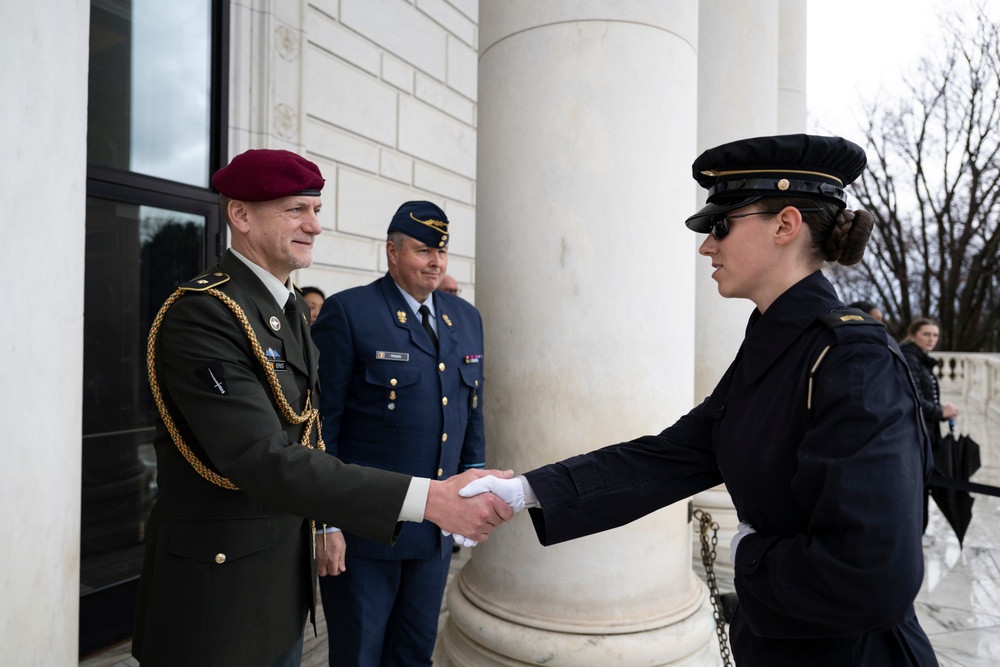 Chief Strategic Officer of the Belgian Armed Forces Maj. Gen. Bernard Phaleg Visits ANC