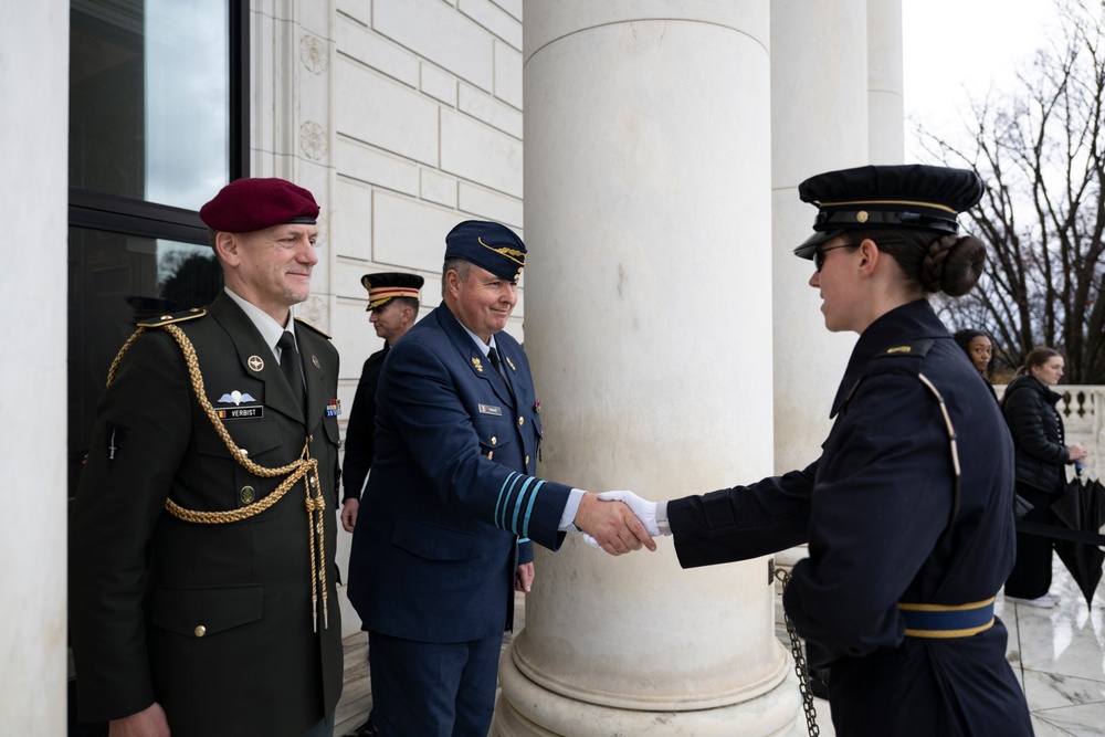 Chief Strategic Officer of the Belgian Armed Forces Maj. Gen. Bernard Phaleg Visits ANC