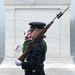 Tomb Guard Walks the Mat in the Rain