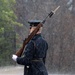 Tomb Guard Walks the Mat in the Rain