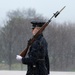 Tomb Guard Walks the Mat in the Rain