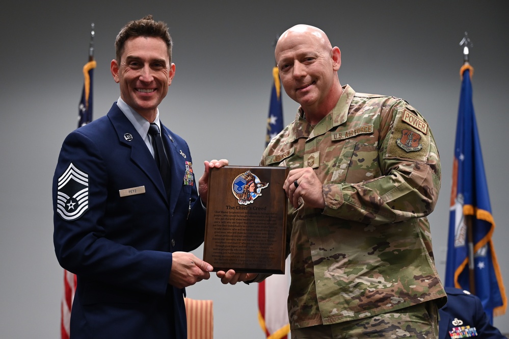 Chief Master Sgt. Gregory Fetz Promotion