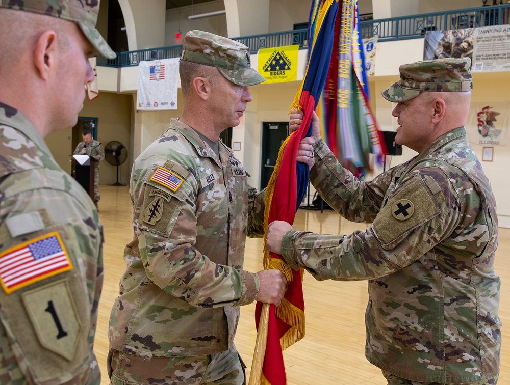 ILLINOIS ARMY NATIONAL GUARD’S 33RD IBCT HOLDS CHANGE OF RESPONSIBILITY