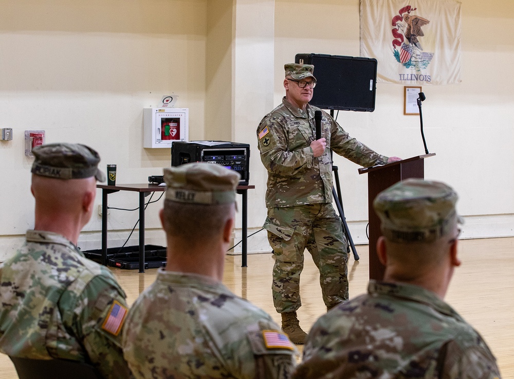 ILLINOIS ARMY NATIONAL GUARD’S 33RD IBCT HOLDS CHANGE OF RESPONSIBILITY