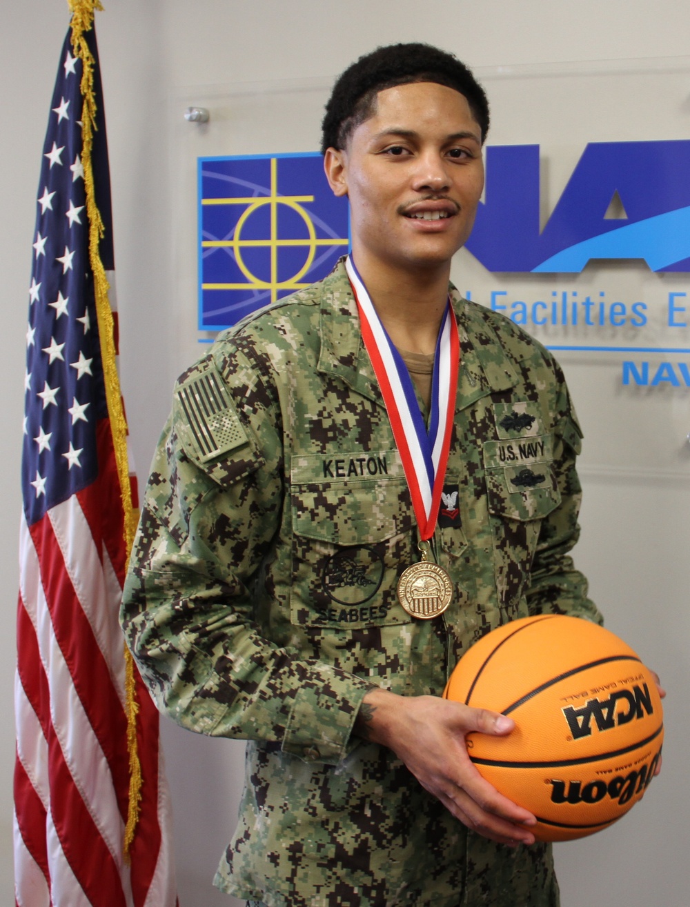 NAVFAC MIDLANT Seabee represents Navy in 2024 Armed Forces Basketball Championship