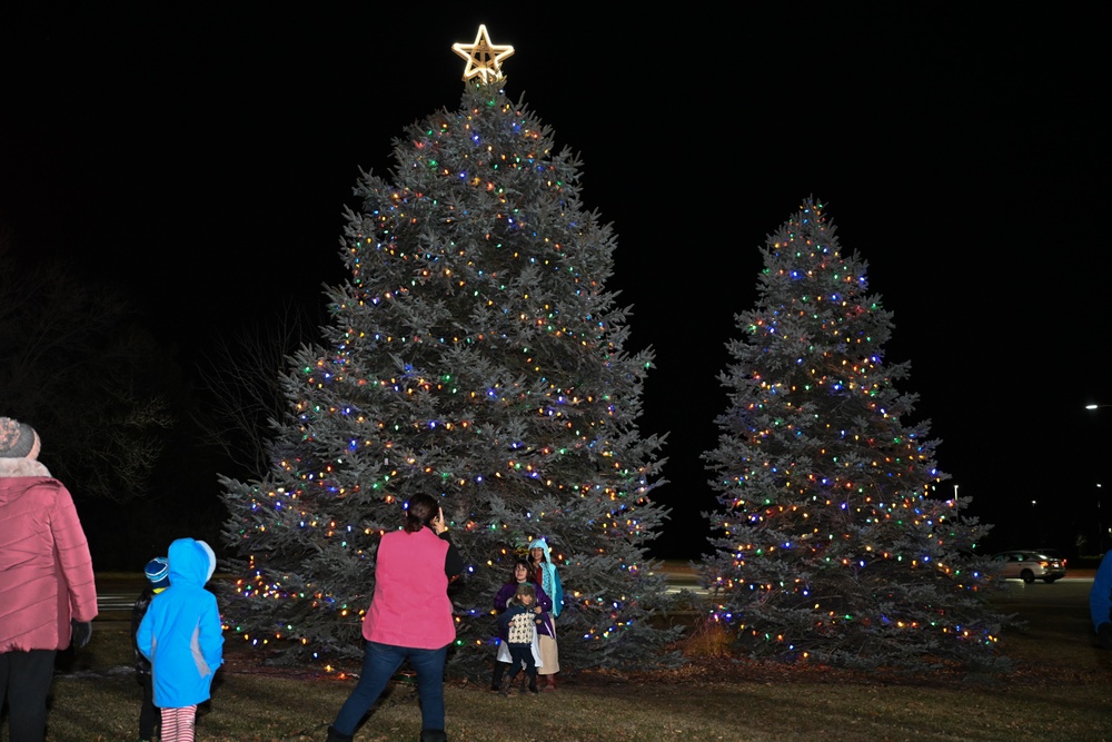 Peterson Space Force Base holds Christmas tree lighting event