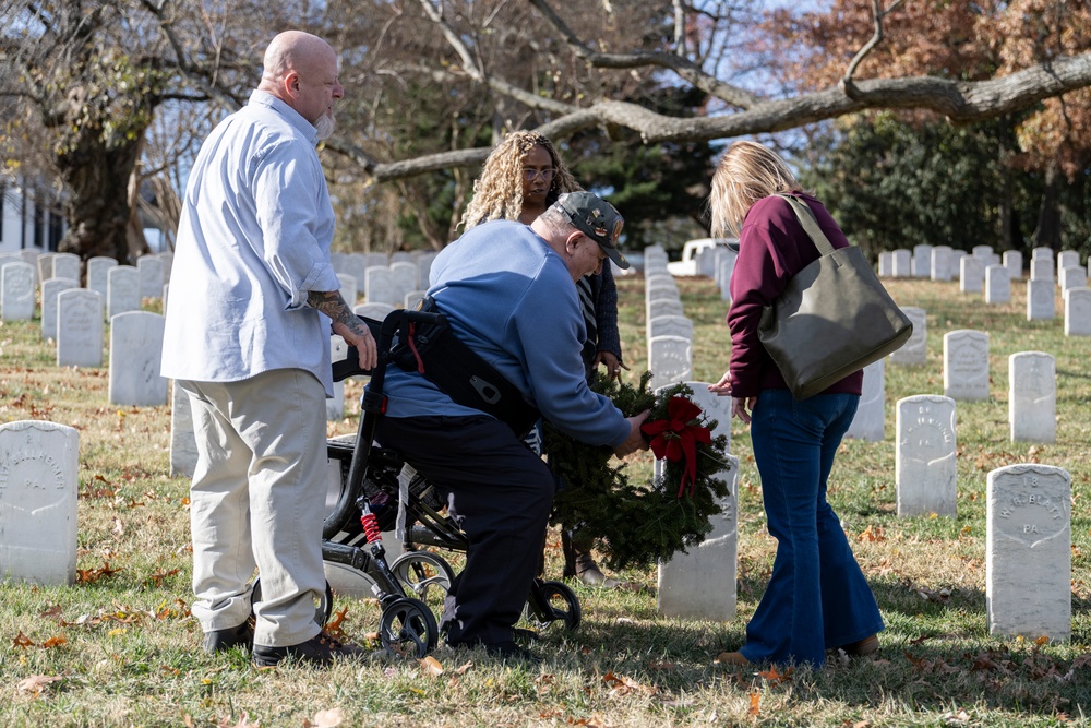 Relatives of First Military Burial at ANC Visit Gravesite