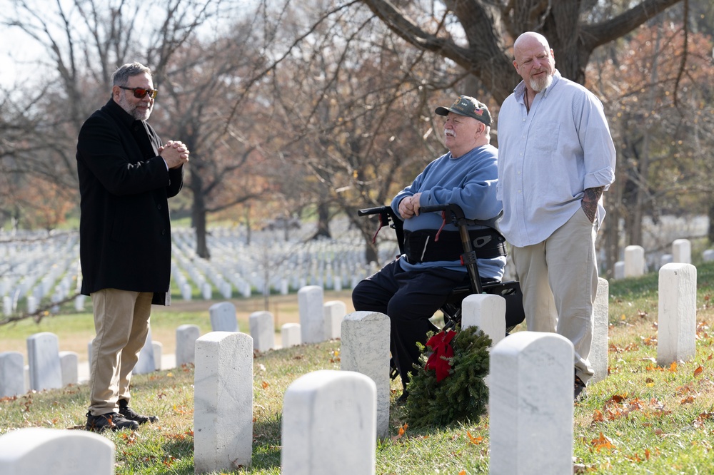 Relatives of First Military Burial at ANC Visit Gravesite