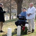 Relatives of First Military Burial at ANC Visit Gravesite