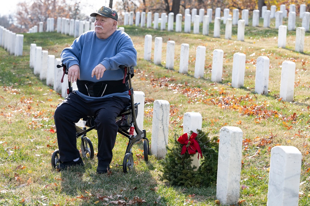 Relatives of First Military Burial at ANC Visit Gravesite