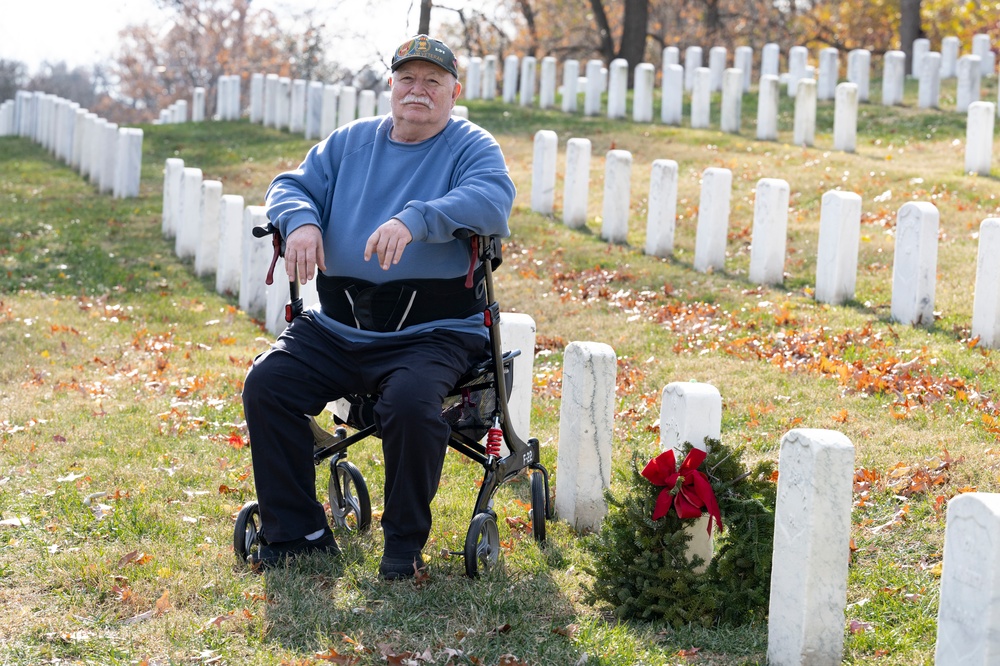 Relatives of First Military Burial at ANC Visit Gravesite