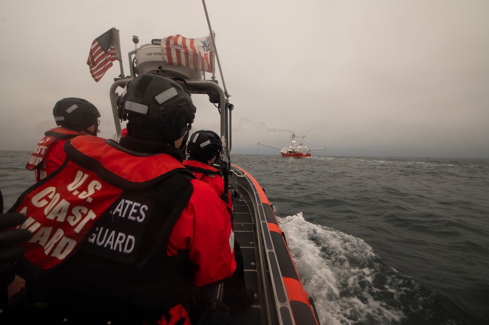 U.S. Coast Guard Cutter Angela McShan Conducts Living Marine Resource Law Enforcement Patrol