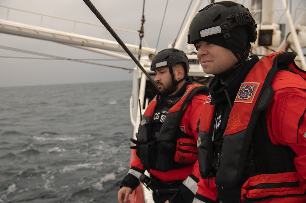 U.S. Coast Guard Cutter Angela McShan Conducts Living Marine Resource Law Enforcement Patrol