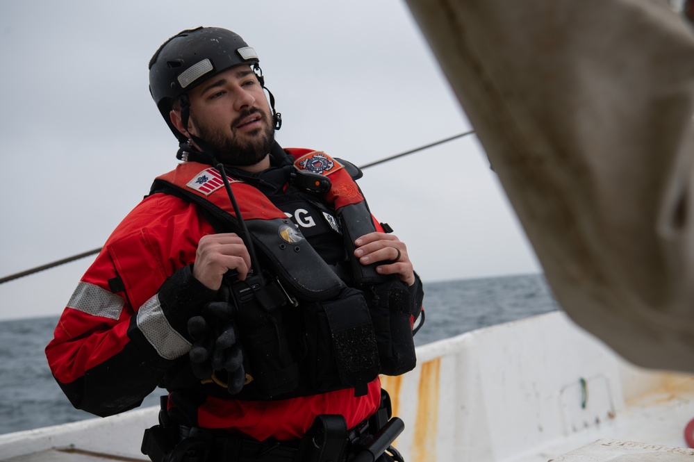 U.S. Coast Guard Cutter Angela McShan Conducts Living Marine Resource Law Enforcement Patrol