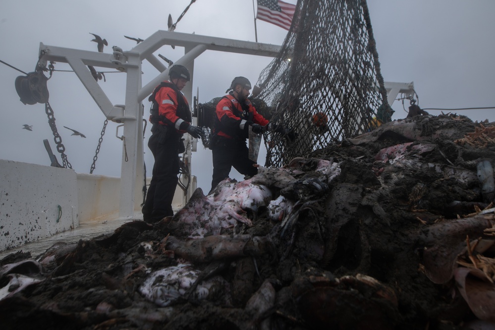 U.S. Coast Guard Cutter Angela McShan Conducts Living Marine Resource Law Enforcement Patrol