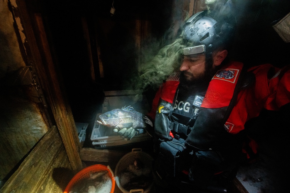 U.S. Coast Guard Cutter Angela McShan Conducts Living Marine Resource Law Enforcement Patrol