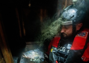 USCGC Angela McShan conducts living marine resource law enforcement patrol