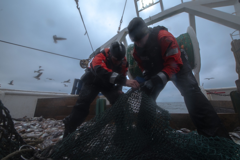 U.S. Coast Guard Cutter Angela McShan Conducts Living Marine Resource Law Enforcement Patrol